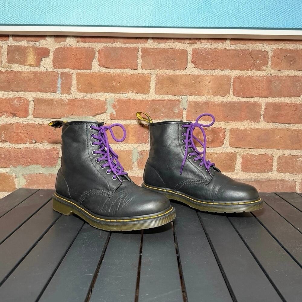 Dc. Marten's 1460 Smooth Leather Lace-Up Boots - Picture 2 of 7